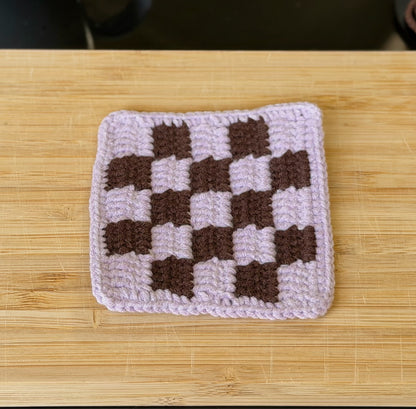 Checkered Handwoven Coaster
