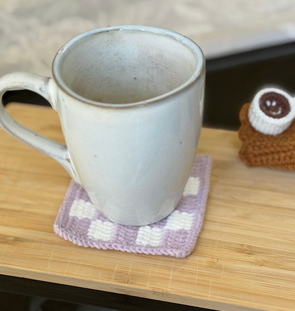 Checkered Handwoven Coaster