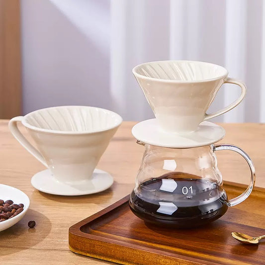 Ceramic Pour Over Dripper (V60-Style)